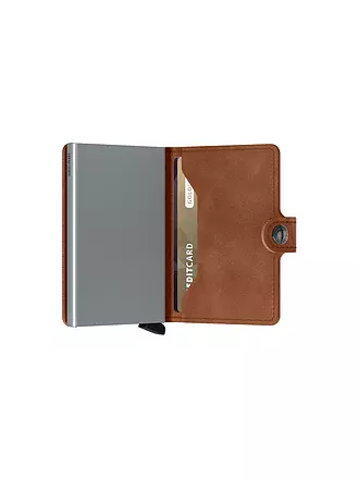 SECRID | Geldbörse - Miniwallet Vintage Mini Cognac Silver | 
